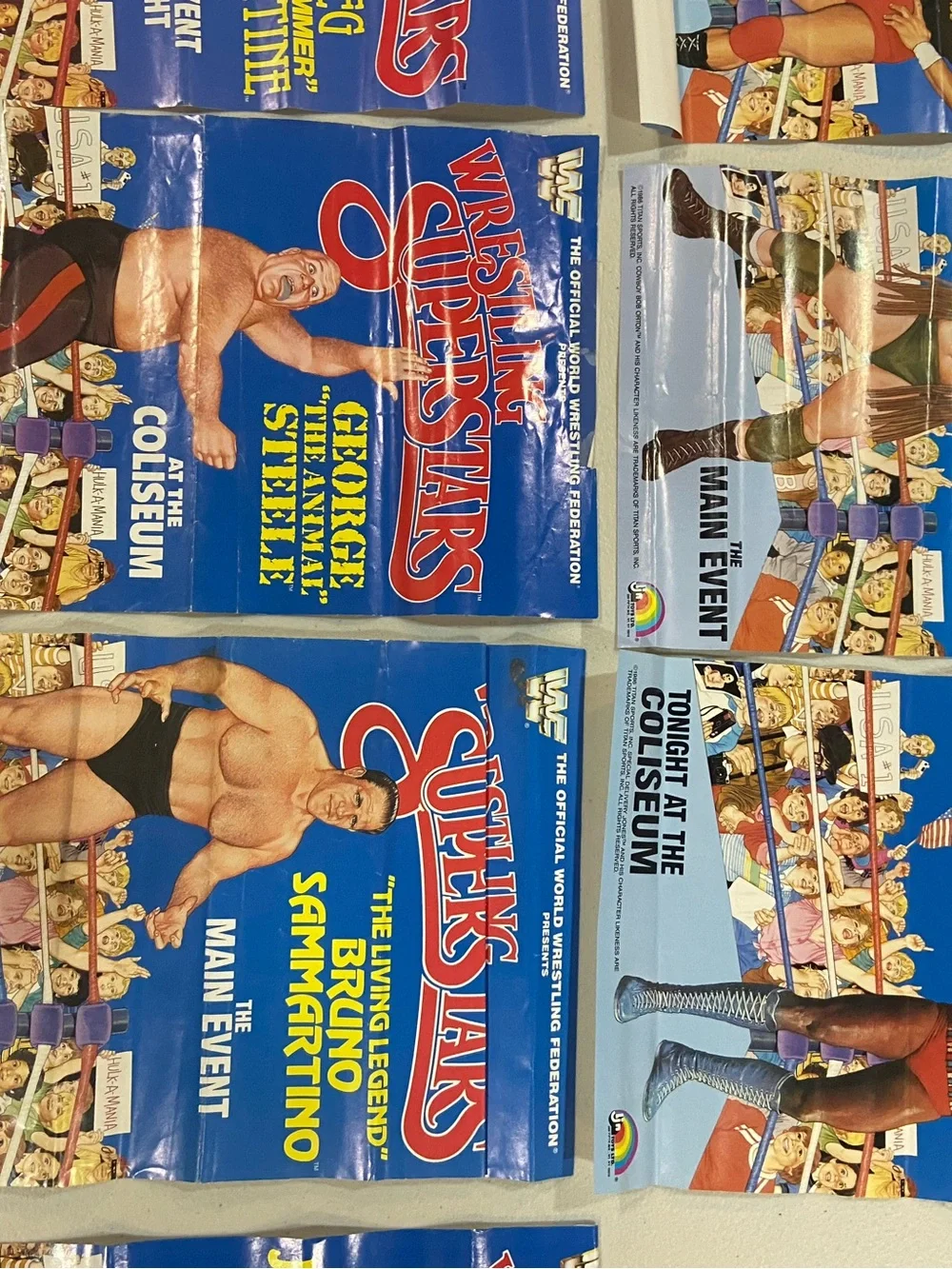 Retro-Inspired Wrestling Action Figure - Brown with Yellow Trunks